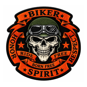 Biker Spirit Embroidered Patch