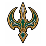 Fantasy Trident Embroidered Patch