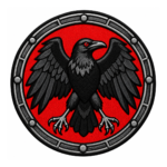 Black Raven Embroidered Patch