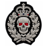 Crowned Skull Embroidered Patch