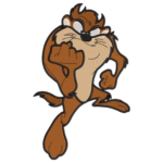 Tasmanian Devil embroidered patch