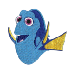 Dory embroidered patch