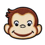 Curious George embroidered patch