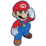 Mario embroidered patches