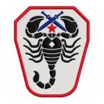 scorpion embroidered patch