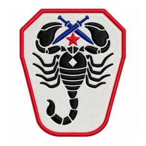 scorpion embroidered patch