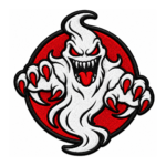 Scary Evil Ghost Embroidered Patch