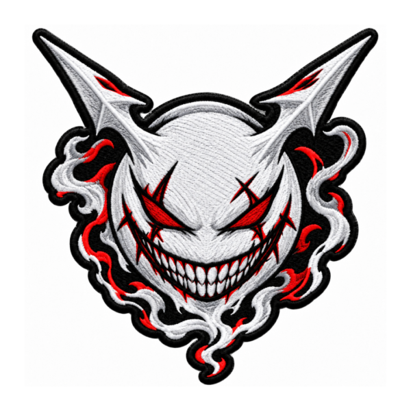 Evil Demon Ghost Embroidered Patch