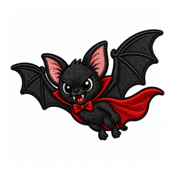 Cute Vampire Bat Embroidered Patch