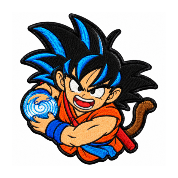 Anime Saiyan Warrior Embroidered Patch