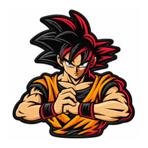 Anime Saiyan Warrior Embroidered Patch