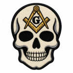 Masonic Skull Embroidered Patch