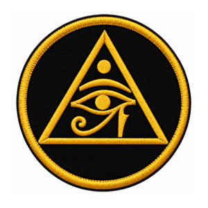 Golden Eye of Horus Embroidered Patch