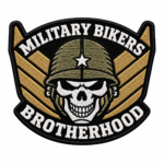 Military Bikers Brotherhood Embroidered Patch