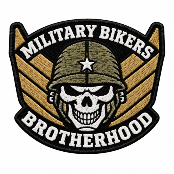 Military Bikers Brotherhood Embroidered Patch
