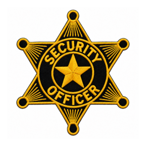 Security Officer Badge Embroidered Patch