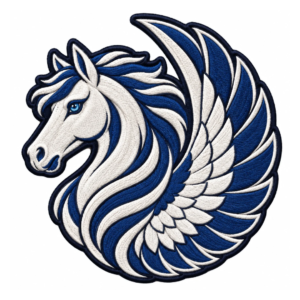 Winged Horse Embroidered Patch