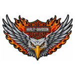 Harley Davidson Eagle Embroidered Patch