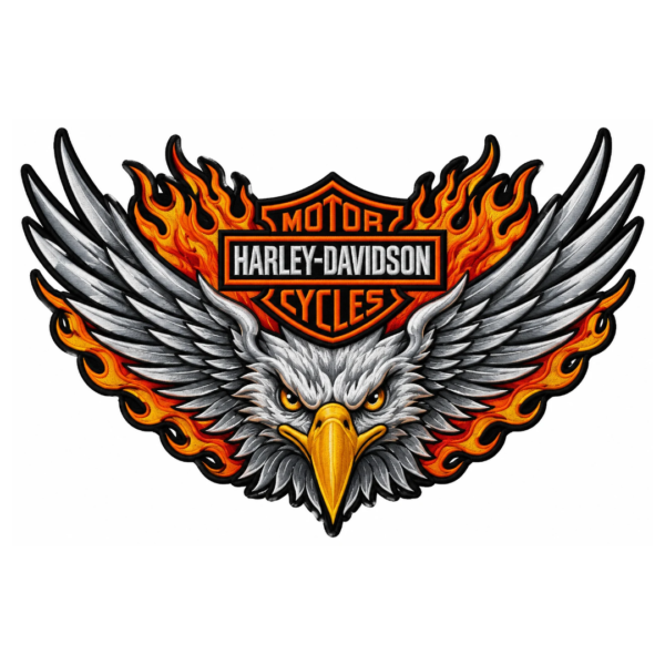 Harley Davidson Eagle Embroidered Patch