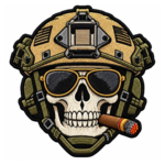 Tactical Military Skull Embroidered Patch