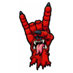 Devil Rock Hand Embroidered Patch